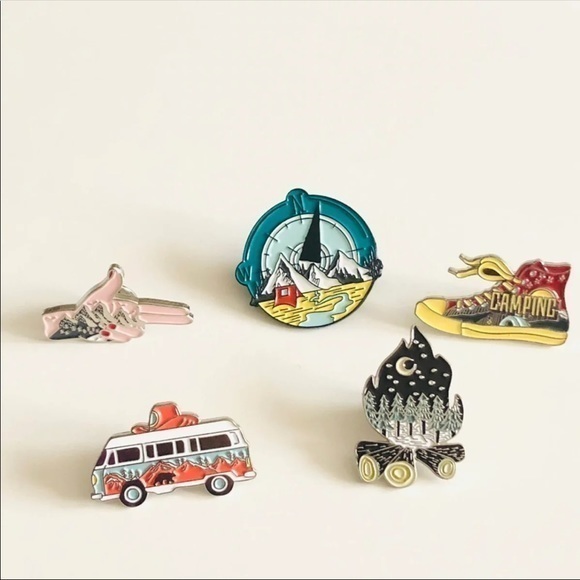 Camping Outdoor Adventure Enamel Pins [PRICE FIRM] - Picture 1 of 5